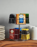 Nifty Tea Bag Spinning Carousel – 6 Compartments, Spins 360-Degrees, Lazy Susan - Image 6