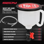 22-Piece No-Spill Coolant Filling Funnel Kit and Siphon Hose Pump, Radiator - Image 7