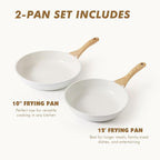 SENSARTE Nonstick Frying Pan Skillets, Healthy Cookware Chef's Pan, Free of - Image 2