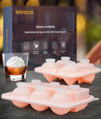 Ice Cube Tray with Lid, Silicone Ice Molds with Round, Large Ice Cube Mold - Image 7