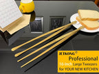 JETKONG 2 Pcs 16-Inch Heavy Duty Cooking Tweezers Extra Large Stainless Steel - Image 4