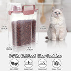 LEAWALK 5Lbs Airtight Cat Dog Food Storage Container - Image 2