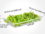 CURTA 6-Pack Full Size 2.5" Deep NSF Polycarbonate Food Pans | Dishwasher & - Image 2