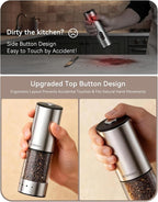 Electric Salt and Pepper Grinder Set, Type-C Rechargeable - Image 4