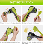 MASTERTOP Cheese Grater, Handheld Rotary Cheese Grater - Image 4