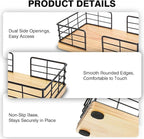 Kordory Wooden Guest Towel Holder Tray - Image 3