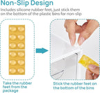 Vtopmart 2 Pack Clear Stackable Storage Drawers, 12.1''W Plastic Organizers Bins - Image 7