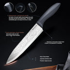 RAXCO 10-Piece Kitchen Knife Set | Stainless Steel Holder | Compact Design - Image 4