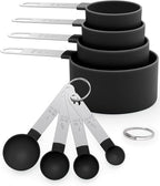 Measuring Cups and Spoons Set of 8 Pieces, nesting measuring cups by JIEJIE