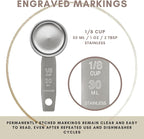 1/8 Cup Stainless Steel Measuring Cup | Sturdy Metal 30 ml | 30 cc | 1 oz | - Image 6