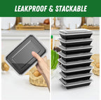 Dealusy 50 Pack 28 oz Meal Prep Containers Reusable - Image 4
