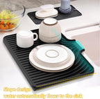 Silicone Dish Drying Mat for Kitchen Counter, Dish Drying Rack Mat - Image 5