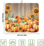 Fall Orang Pumpkin Dish Drying Mat - Image 2