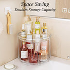 LAMU 2 Pack 2 Tier Lazy Susan Turntable Organizer 10.6'' Rotating Spice Rack - Image 6