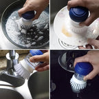 CELOX Soap Dispensing Brush for Cleaning Pots, Pans and Sinks Scrub Brush - Image 5