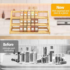 Spice Rack - Bamboo Wood Spice Rack Organization - Image 2