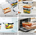 2 Pack Large Glass Storage Containers - Image 7