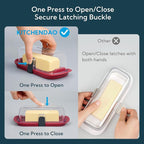 KITCHENDAO One-handed Airtight Butter Dish - Image 2