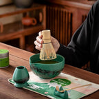 Clay&Fire Matcha Whisk Set，9 Pcs Ceramic Matcha Set, 15 OZ Matcha Bowl - Image 5