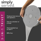 Silicone Splatter Screen, Protect Stovetop and Counters, 3-in-1 Silicone - Image 7