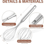 Stainless Steel Whisk Metal Whisk Balloon Wire Baking Whisks - Image 2