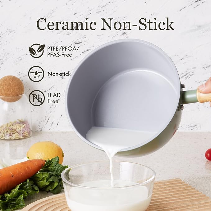ROCKURWOK Ceramic Nonstick Sauce Pan - Image 2