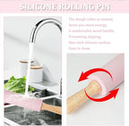 Silicone Rolling Pin for Baking, 15inch Pastry Dough Roller - Image 3