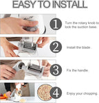Ourokhome Rotary Cheese Grater Hand Crank, Kitchen Shredder Speed Mandolin - Image 5