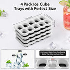 DOQAUS Ice Cube Tray with Lids - Image 5