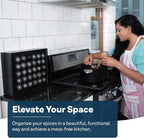 AllSpice Spice Rack Organizer, 525 Unique Labels, Countertop or Wall Mount - Image 2