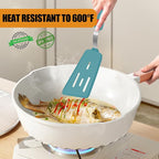Beijiyi Silicone Spatula Turner Set of 3, 600°F Heat Resistant Nonstick Turner - Image 4