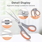 3-Pack 8.5" Ultra Sharp Stainless Steel Scissors - Image 2