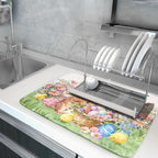 Easter Rabbit Eggs Dish Drying Mat - Image 5