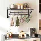 YATINEY Wall Mounted Pot Rack, 23.8 Inch Pot and Pan Organizer - Image 7