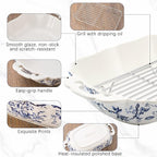 Vintage Casserole Dish 7.3 x 11.8, Ceramic Baking Dish - Image 3