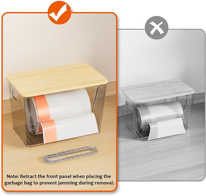 Delamu 3 Pack Pantry Organizers and Storage, Trash Bag Dispenser - Image 7