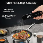 Searon 0.5S Instant Read Digital Meat Thermometer, Electric Food Thermometer - Image 2
