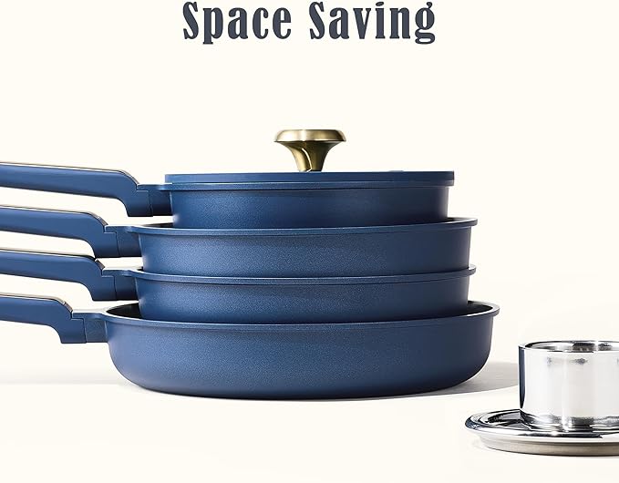 CAROTE Ceramic Cookwar Set, Pots and Pan Set Non Stick 18 Piece, Cookware Set - Image 7