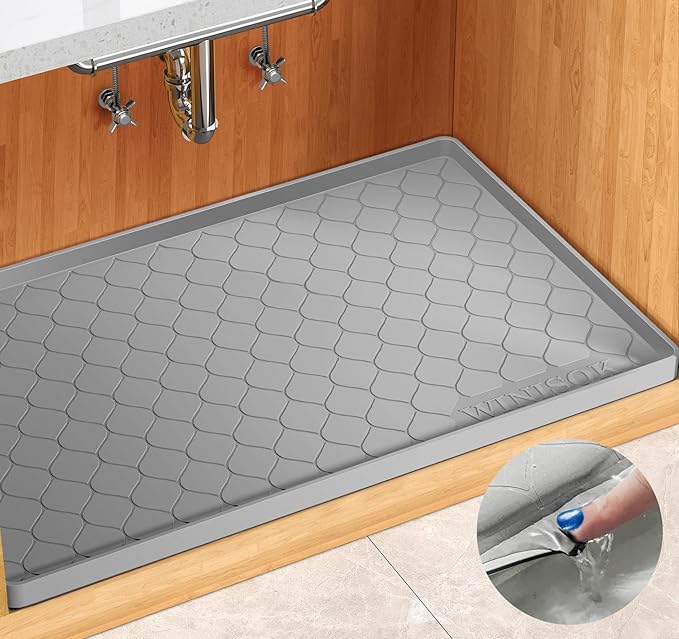 Winisok Silicone Under Sink Mat 40" x 19", kitchen Essentials and Gadgets by Winisok