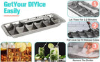 Metal Ice Cube Trays, Stainless Steel Ice Cube Trays, 18-Slot Ice Cube Tray - Image 5