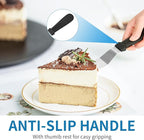 3 PCS Icing Spatulas, Offset Spatula, Stainless Steel Cake Decorating Spatulas - Image 4