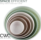COOK WITH COLOR Prep Bowls with Lids- Wide and Deep Nesting Plastic Small - Image 5