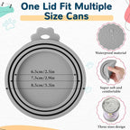 Uiifan Cat Food Lid Cat Food Can Covers Lids 8 Pcs Pet Can Supplies Set 5 - Image 5