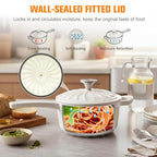 Enameled Cast Iron Sauce Pan, 2 Quart Saucepan - Image 3