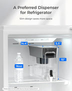 Waterdrop Slim Alkaline Water Filter Dispenser, Large 35-Cup, Up to PH 9.5 - Image 2