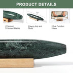Natural Marble French Rolling Pin, 12 inch Kitchen Baking Tool - Image 3