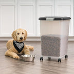 IRIS USA Airtight Dog Food Storage Container, Attachable Wheels, - Image 6