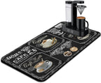 Coffee Mat 17inx31.5in, Coffee Bar Mat by Kuyig+Home