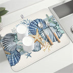 Summer Sea Shell Drying Mat 24x18 Inch, Starfish Drying Mat - Image 8