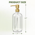 AmazerBath Soap Dispenser, 2 Pack Glass Soap Dispenser - Image 3